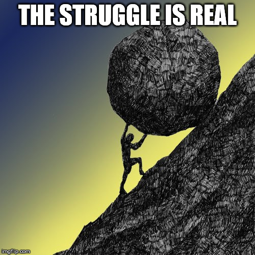 THE STRUGGLE IS REAL | image tagged in memes | made w/ Imgflip meme maker