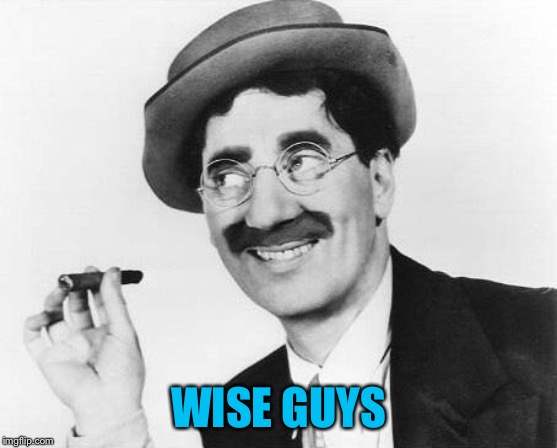 Groucho Marx | WISE GUYS | image tagged in groucho marx | made w/ Imgflip meme maker