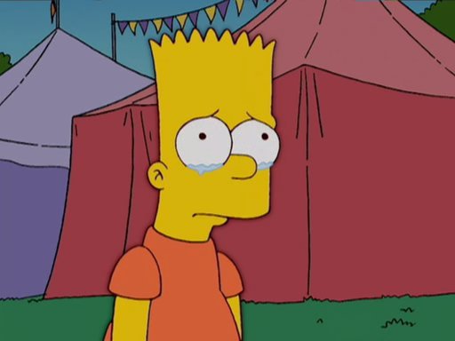 High Quality Bart Simpson Crying Blank Meme Template