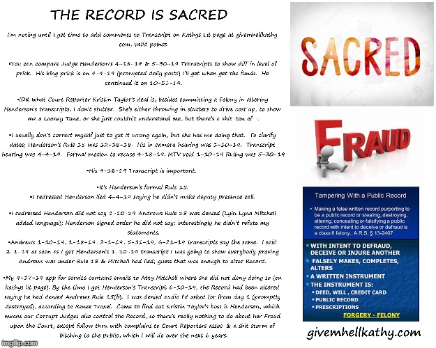 #Record_Is_Sacred
givemhellkathy.com | image tagged in oklahoma,court,corruption,supreme court,judge,tyranny | made w/ Imgflip meme maker