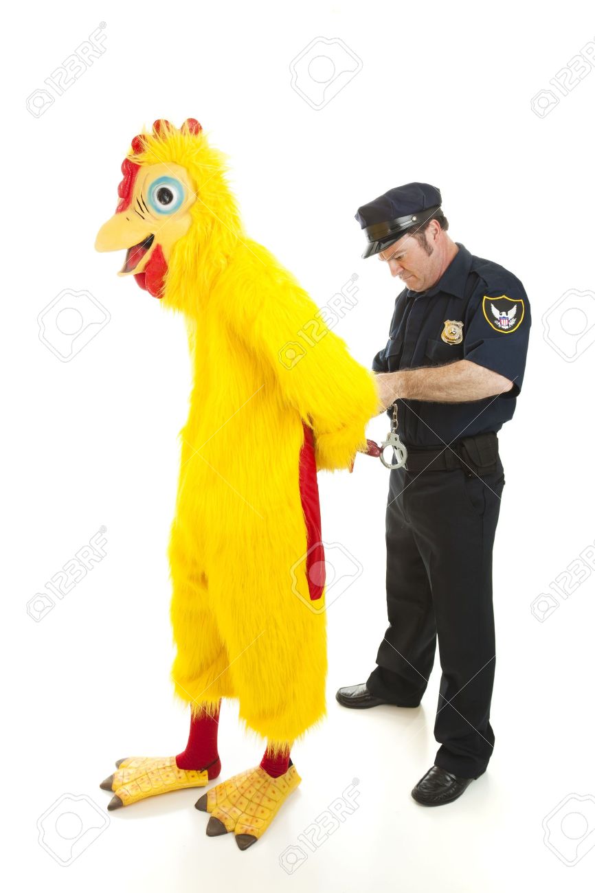High Quality chicken arrest Blank Meme Template