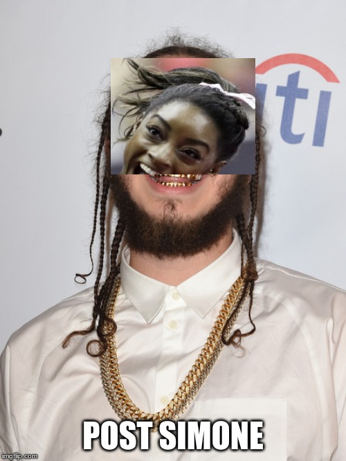 Post Malone | POST SIMONE | image tagged in post malone | made w/ Imgflip meme maker