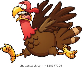 High Quality Turkey on the run Blank Meme Template