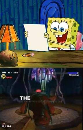 spongebobo drawing Blank Meme Template