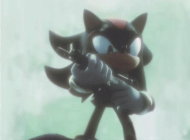 Shadow with an SMG Blank Meme Template