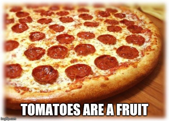 Coming out pizza  | TOMATOES ARE A FRUIT | image tagged in coming out pizza | made w/ Imgflip meme maker