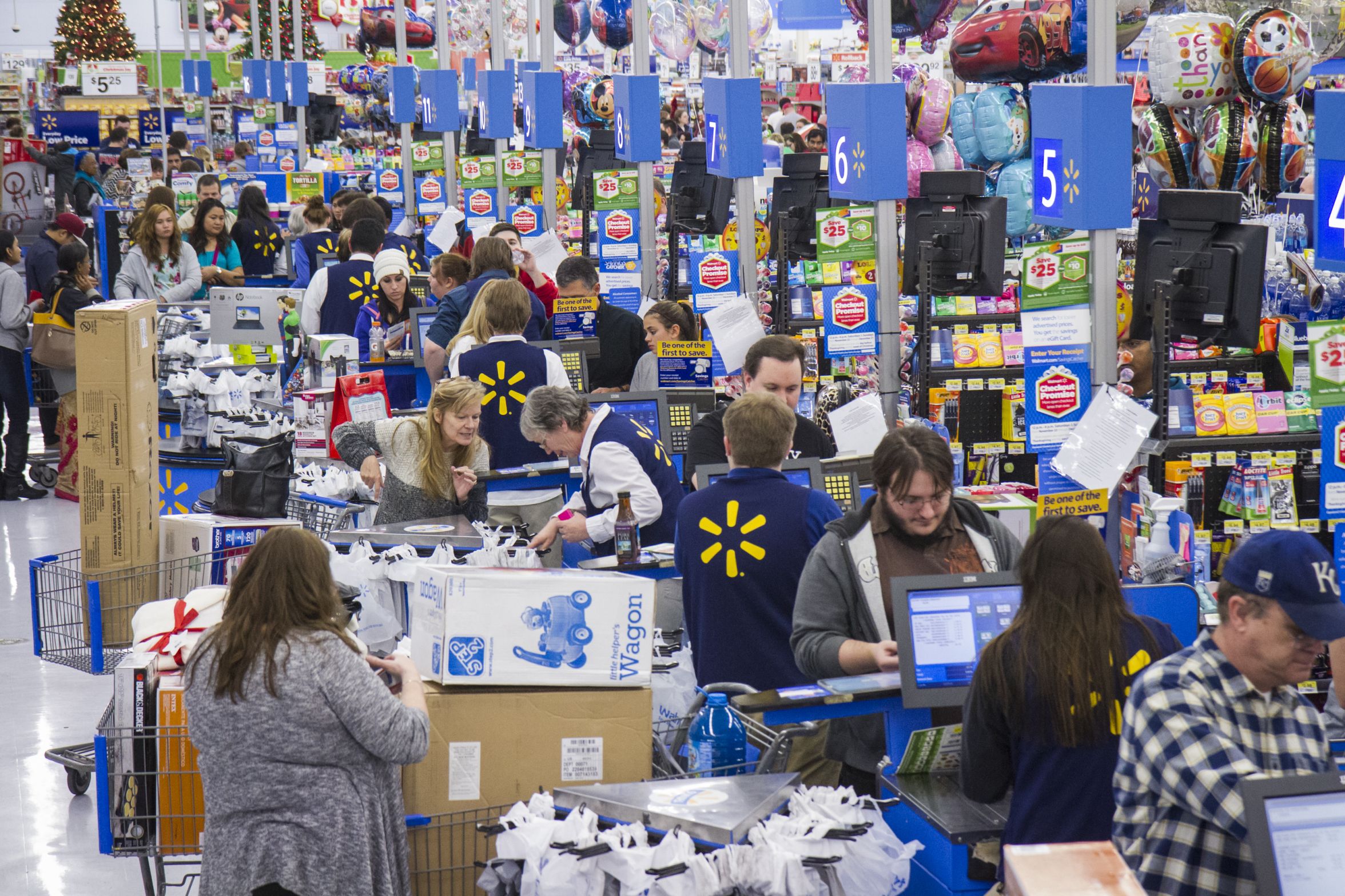 Walmart open registers Blank Meme Template