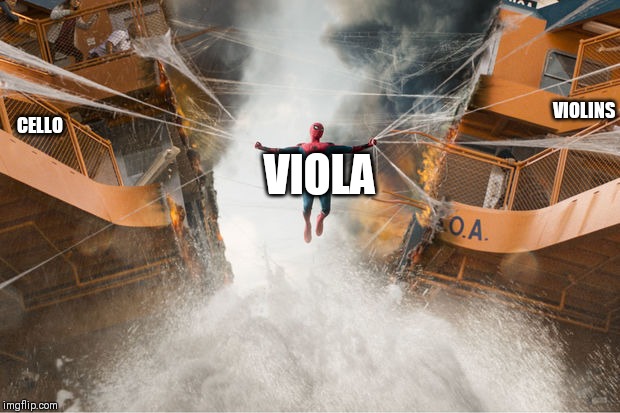 Holding the strings together | VIOLINS; CELLO; VIOLA | image tagged in viola,equal rights | made w/ Imgflip meme maker