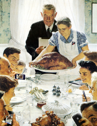High Quality Norman Rockwell slightly off Blank Meme Template