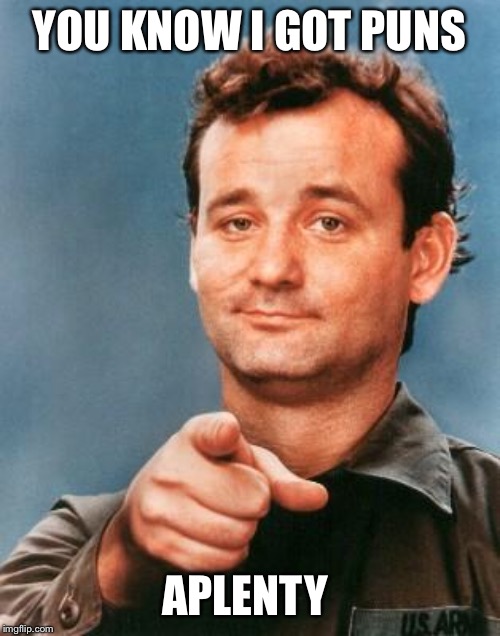 Bill Murray You're Awesome | YOU KNOW I GOT PUNS APLENTY | image tagged in bill murray you're awesome | made w/ Imgflip meme maker