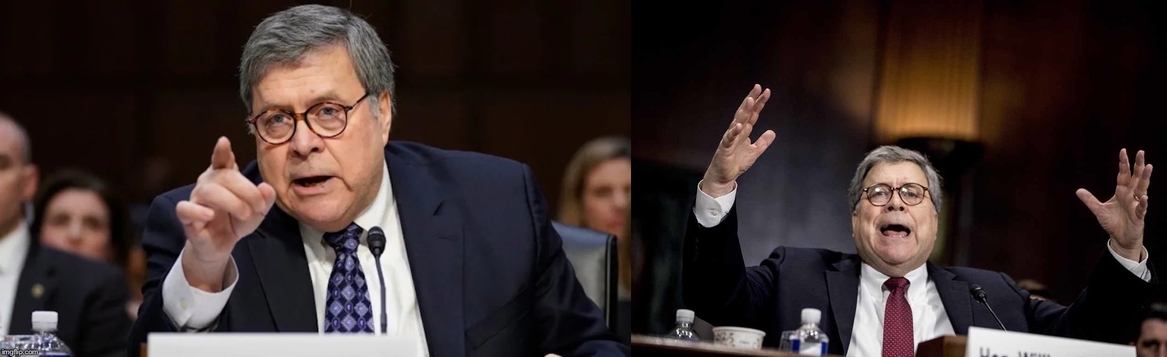 High Quality Barr Angry at Barr Blank Meme Template