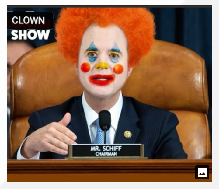 High Quality Shifty Schiff Clown Show Blank Meme Template