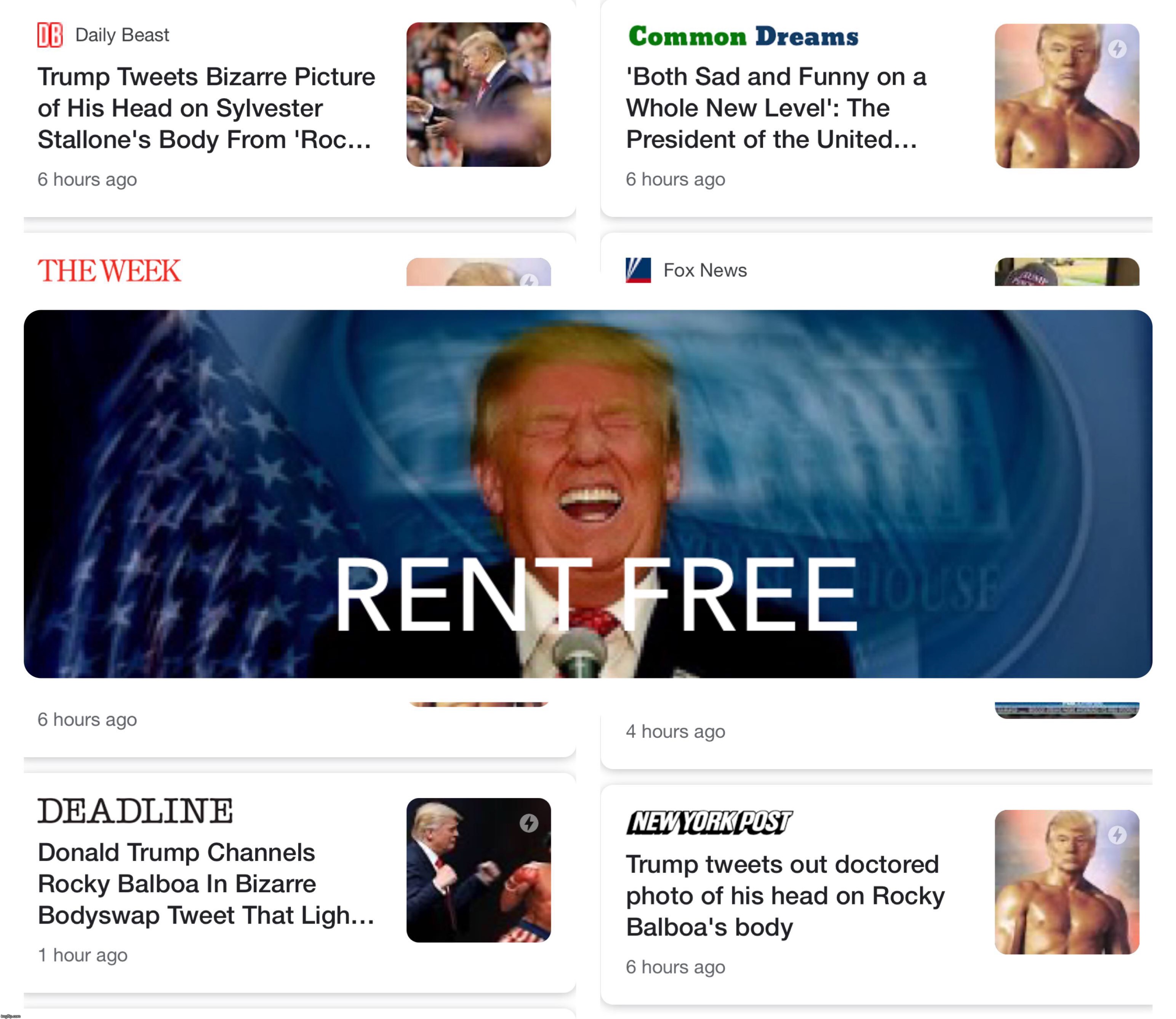 He lives rent free in their heads folks!  So much fun to watch the left meltdown daily!  They have no sense of humor. | . | image tagged in maga | made w/ Imgflip meme maker