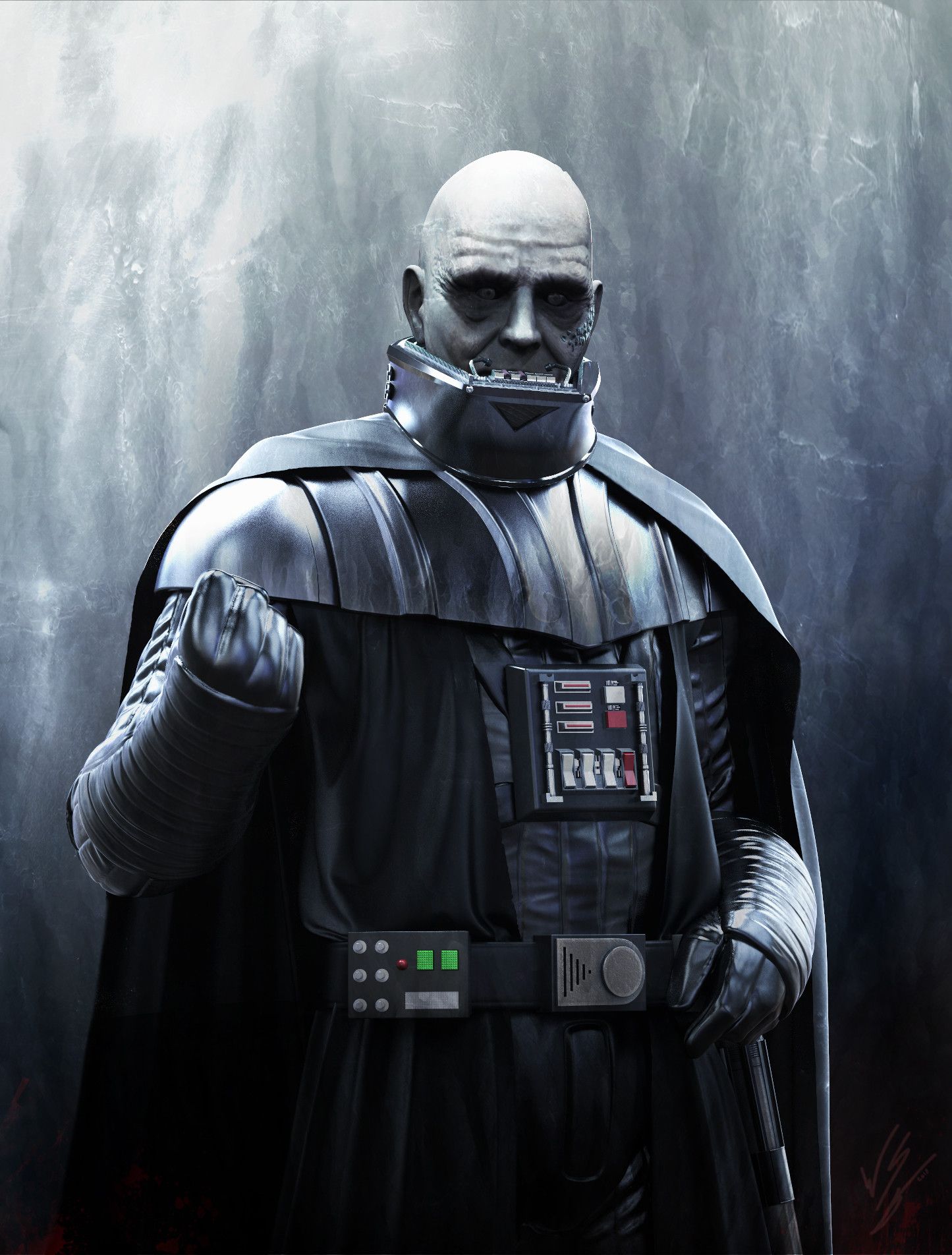 High Quality Darth Vader No Helmet Tell My Kids Pitbull Blank Meme Template