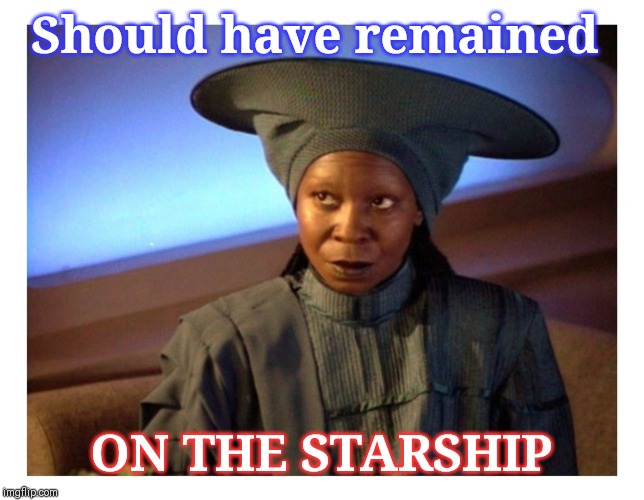 Should have remained; ON THE STARSHIP | image tagged in star trek | made w/ Imgflip meme maker
