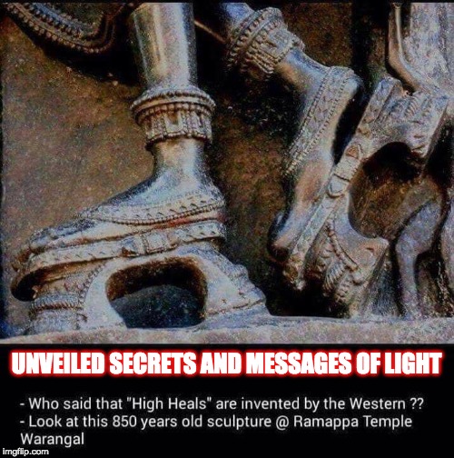 HIGH HEALS | UNVEILED SECRETS AND MESSAGES OF LIGHT | image tagged in high heals | made w/ Imgflip meme maker