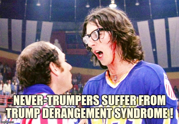 Hansons | NEVER-TRUMPERS SUFFER FROM TRUMP DERANGEMENT SYNDROME ! | image tagged in hansons | made w/ Imgflip meme maker
