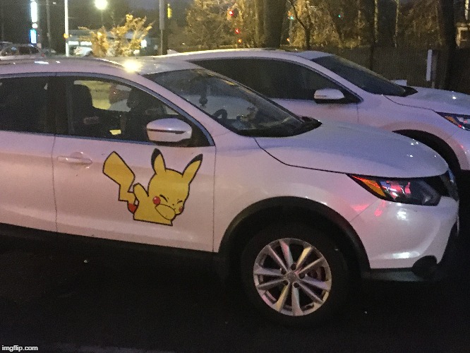 Cursed Pokemon Automobile | image tagged in pokemon,pikachu,dabbing,pokemon sword and shield,nintendo,car | made w/ Imgflip meme maker