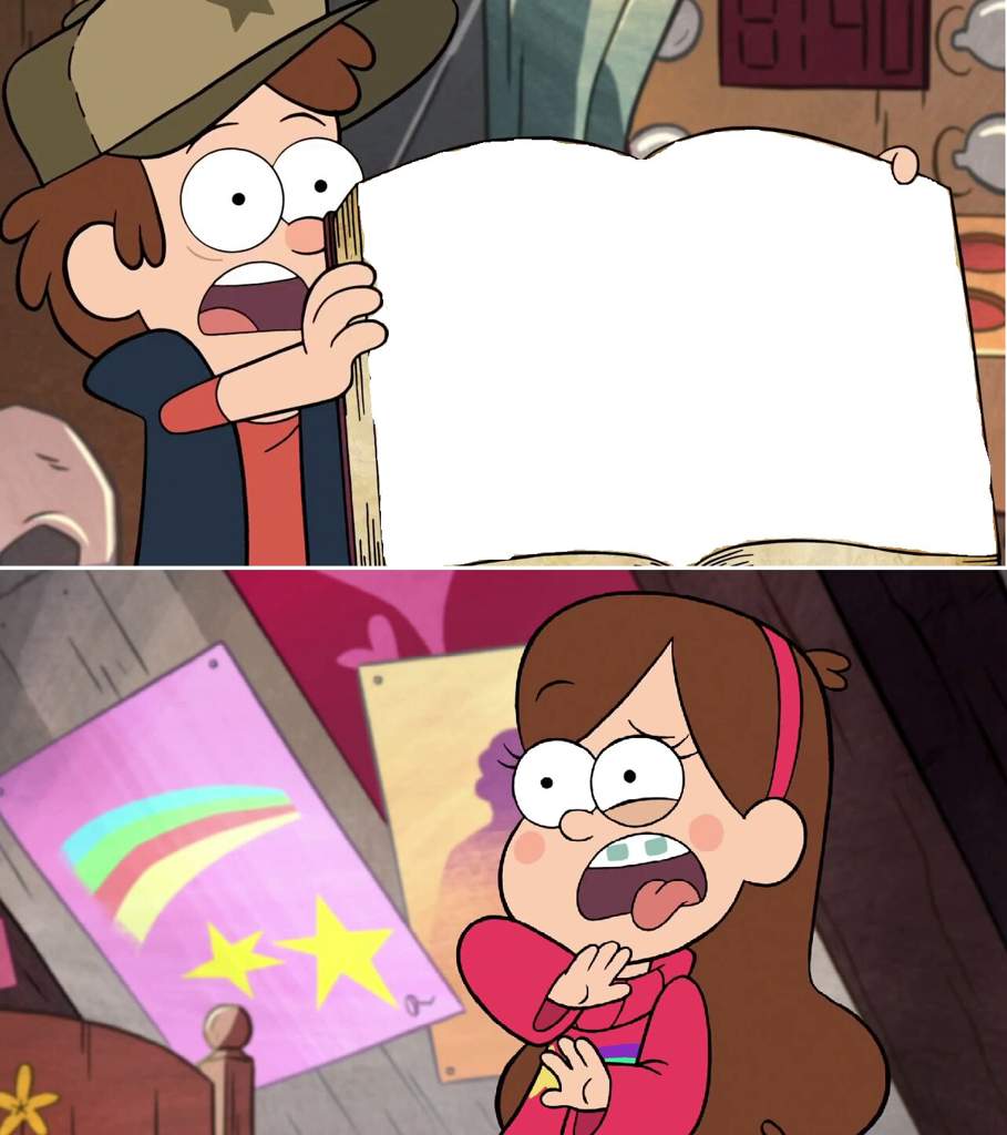 Hideous Journal 3 page Blank Meme Template