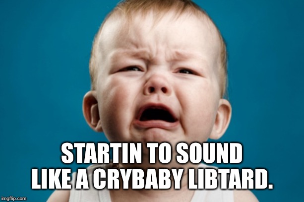 Waaaaahhhhhh! | STARTIN TO SOUND LIKE A CRYBABY LIBTARD. | image tagged in waaaaahhhhhh | made w/ Imgflip meme maker