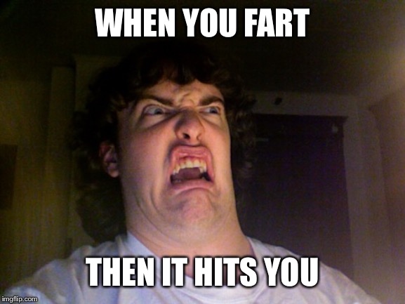 Oh No | WHEN YOU FART; THEN IT HITS YOU | image tagged in memes,oh no | made w/ Imgflip meme maker