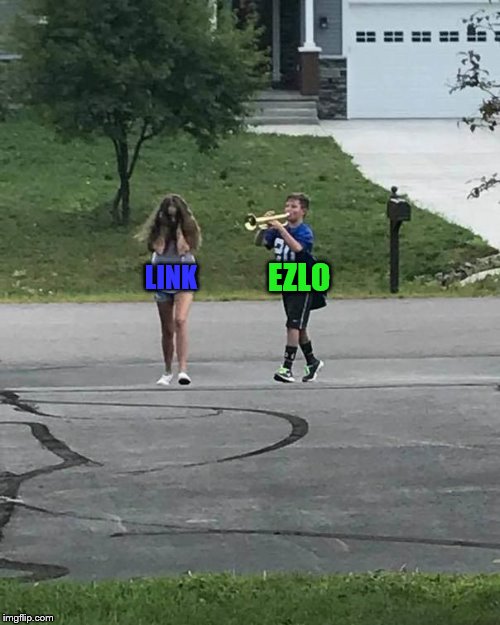 I needed a meme for 'The Minish Cap', so here's Ezlo and Link. | EZLO; LINK | image tagged in trumpet boy,the legend of zelda | made w/ Imgflip meme maker