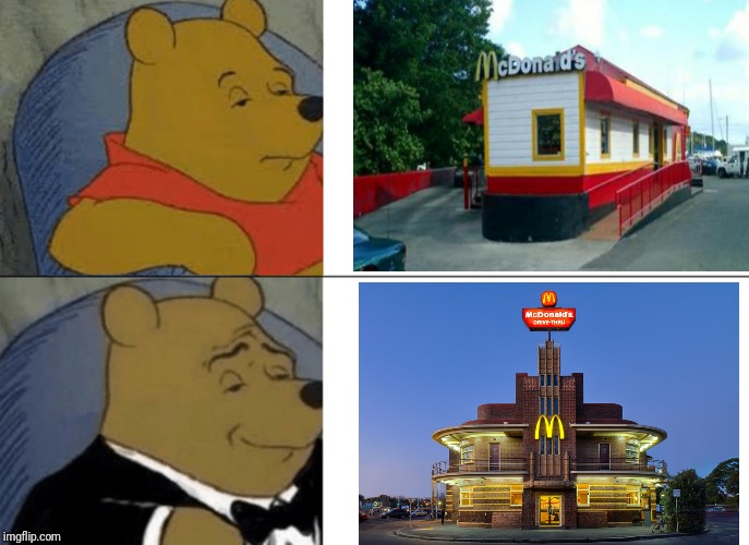 Seems Legit | image tagged in winnie the pooh,funny memes,mcdonald's,ronald mcdonald,fancy pooh | made w/ Imgflip meme maker