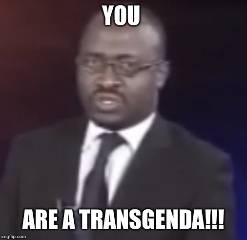 Why are you Gay | YOU; ARE A TRANSGENDA!!! | image tagged in why are you gay | made w/ Imgflip meme maker