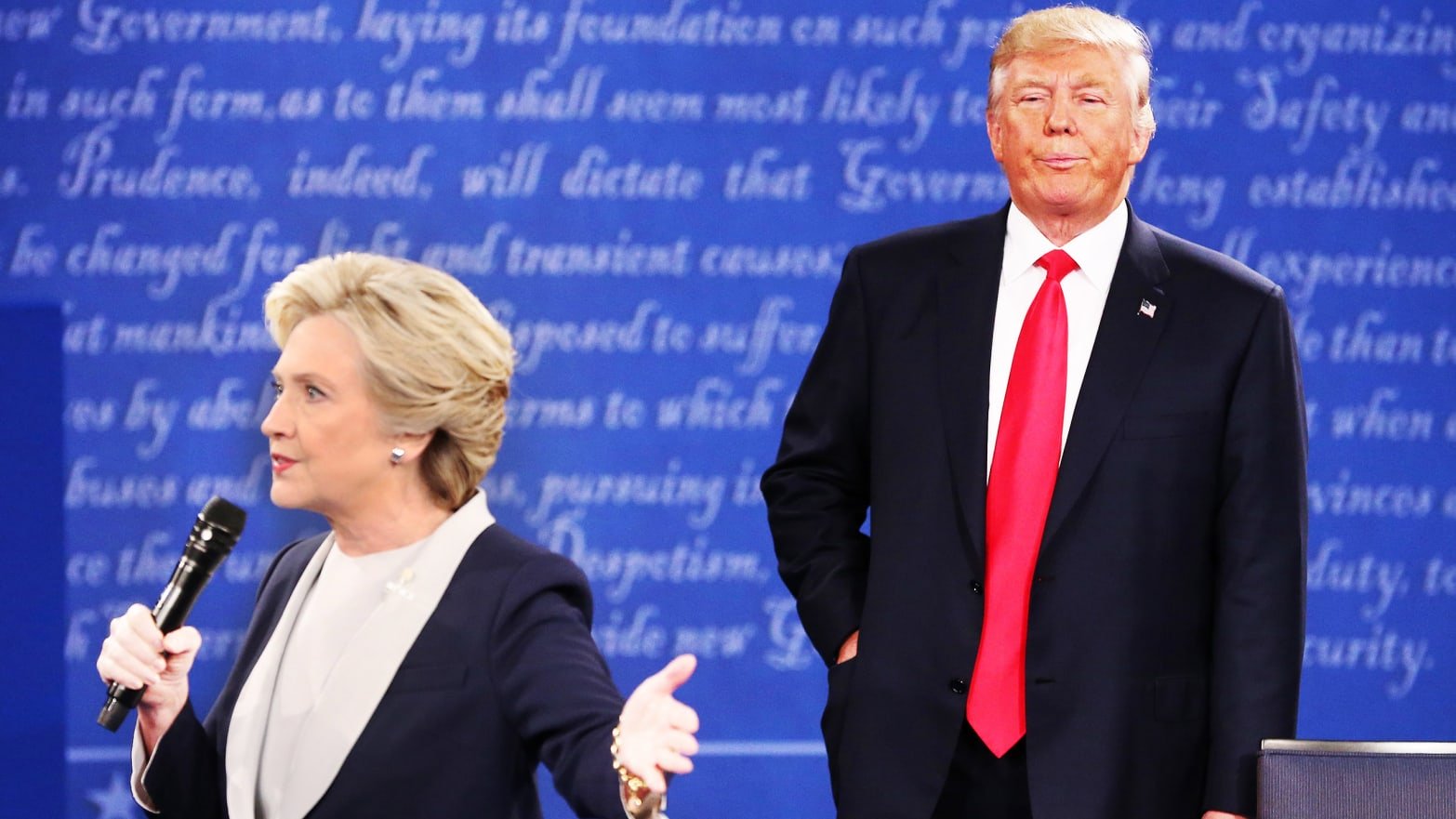 Trump Clinton Blank Meme Template