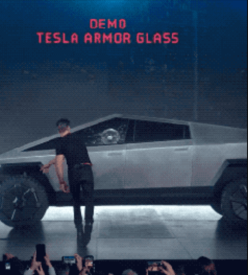 High Quality Tesla Window Breaks Blank Meme Template