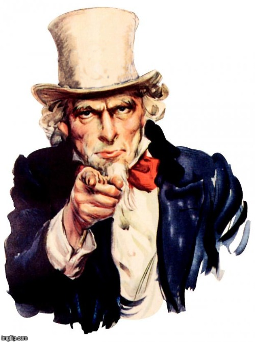 High Quality Uncle Sam clear hat Blank Meme Template
