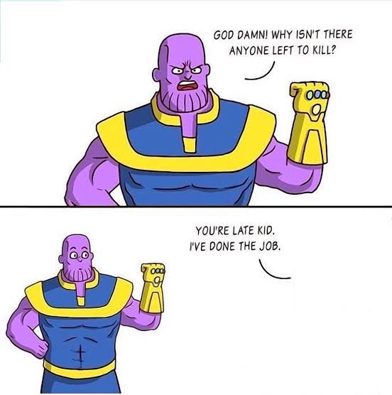 Better Than Thanos Blank Meme Template