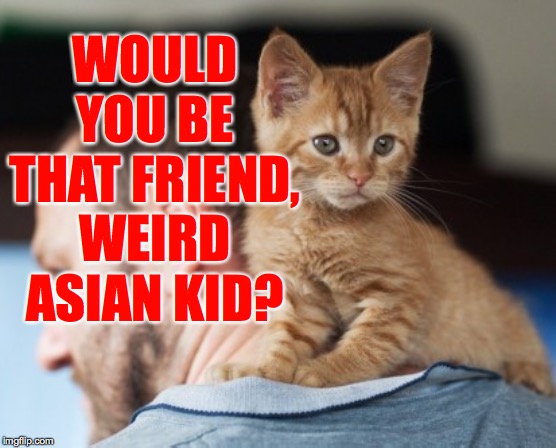 WOULD YOU BE THAT FRIEND, WEIRD ASIAN KID? | made w/ Imgflip meme maker