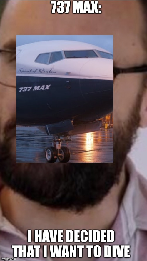 737 be like | 737 MAX:; I HAVE DECIDED THAT I WANT TO DIVE | image tagged in aviation,i have decided that i want to die | made w/ Imgflip meme maker