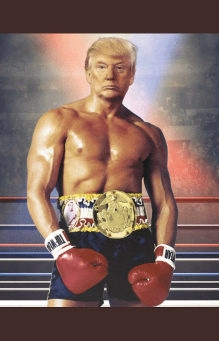 Trump Rocky Balboa Blank Meme Template