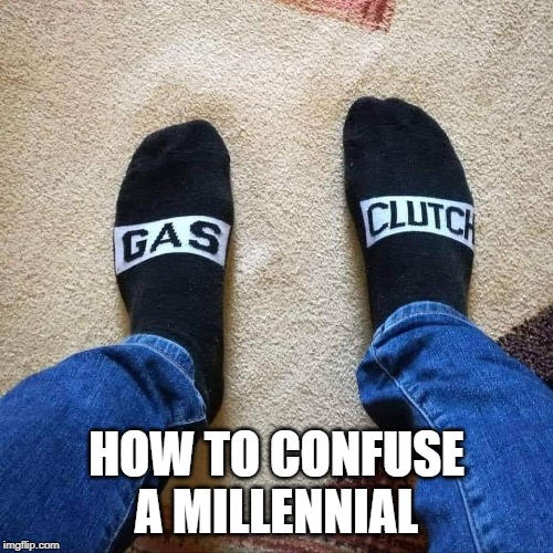 HOW TO CONFUSE A MILLENNIAL | image tagged in socks on the wrong feet | made w/ Imgflip meme maker