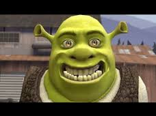 Shrek smiling Blank Meme Template