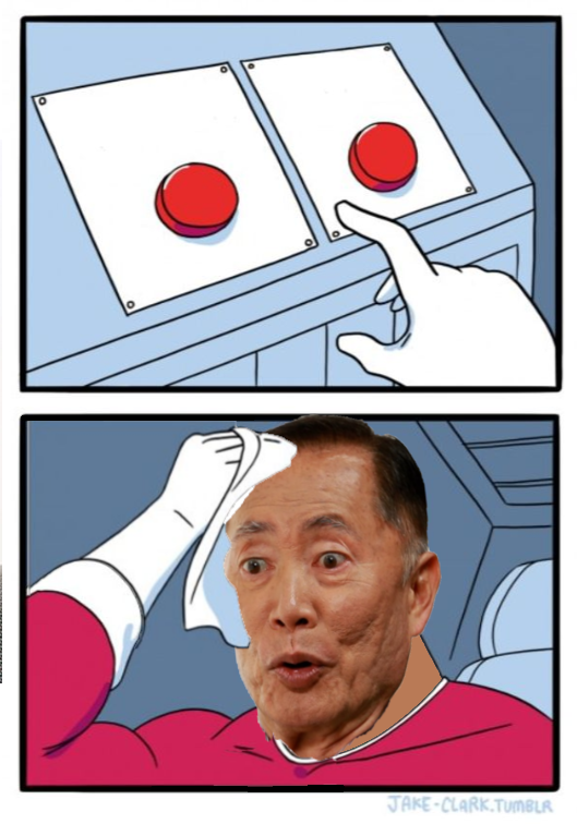 Two Buttons Blank Meme Template