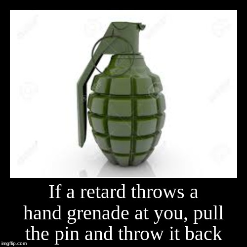 image tagged in funny,demotivationals,grenade | made w/ Imgflip demotivational maker