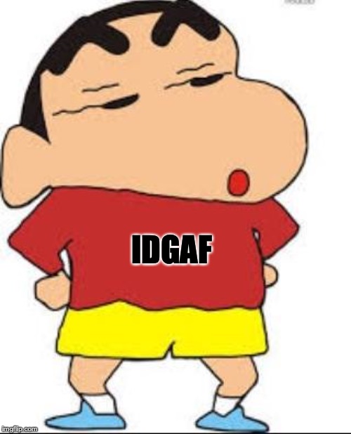 IDGAF | image tagged in fun stuff | made w/ Imgflip meme maker