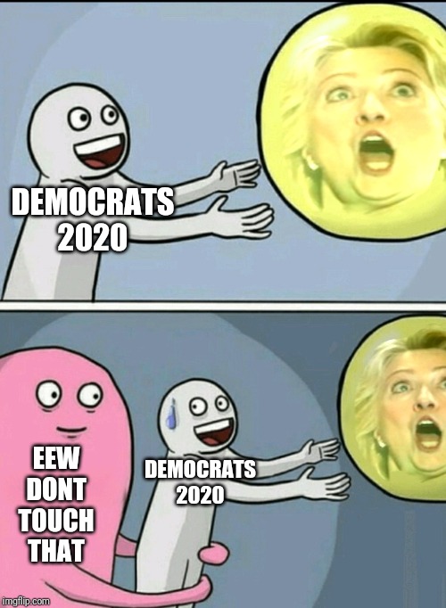 DEMOCRATS 2020; DEMOCRATS 2020; EEW DONT TOUCH THAT | image tagged in 2020 elections | made w/ Imgflip meme maker