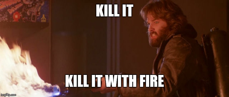 Kill it with fire | KILL IT KILL IT WITH FIRE | image tagged in kill it with fire | made w/ Imgflip meme maker