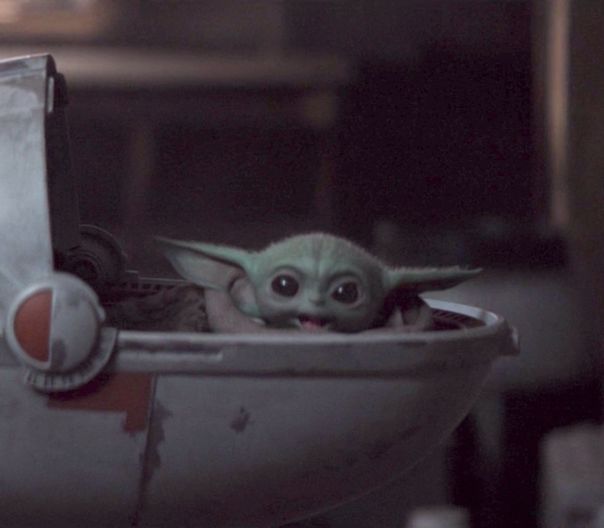 Excited Baby Yoda Blank Meme Template