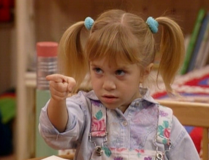 Michelle Tanner is Angry Blank Meme Template