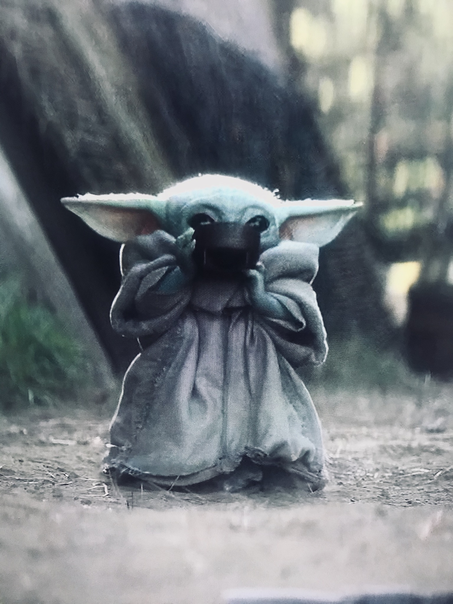 High Quality Baby Yoda soup Blank Meme Template