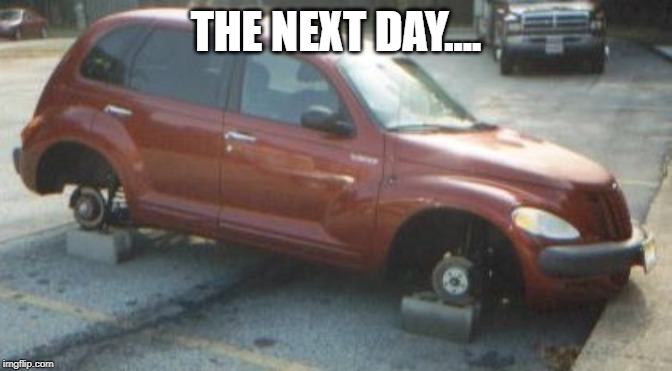 THE NEXT DAY.... | made w/ Imgflip meme maker