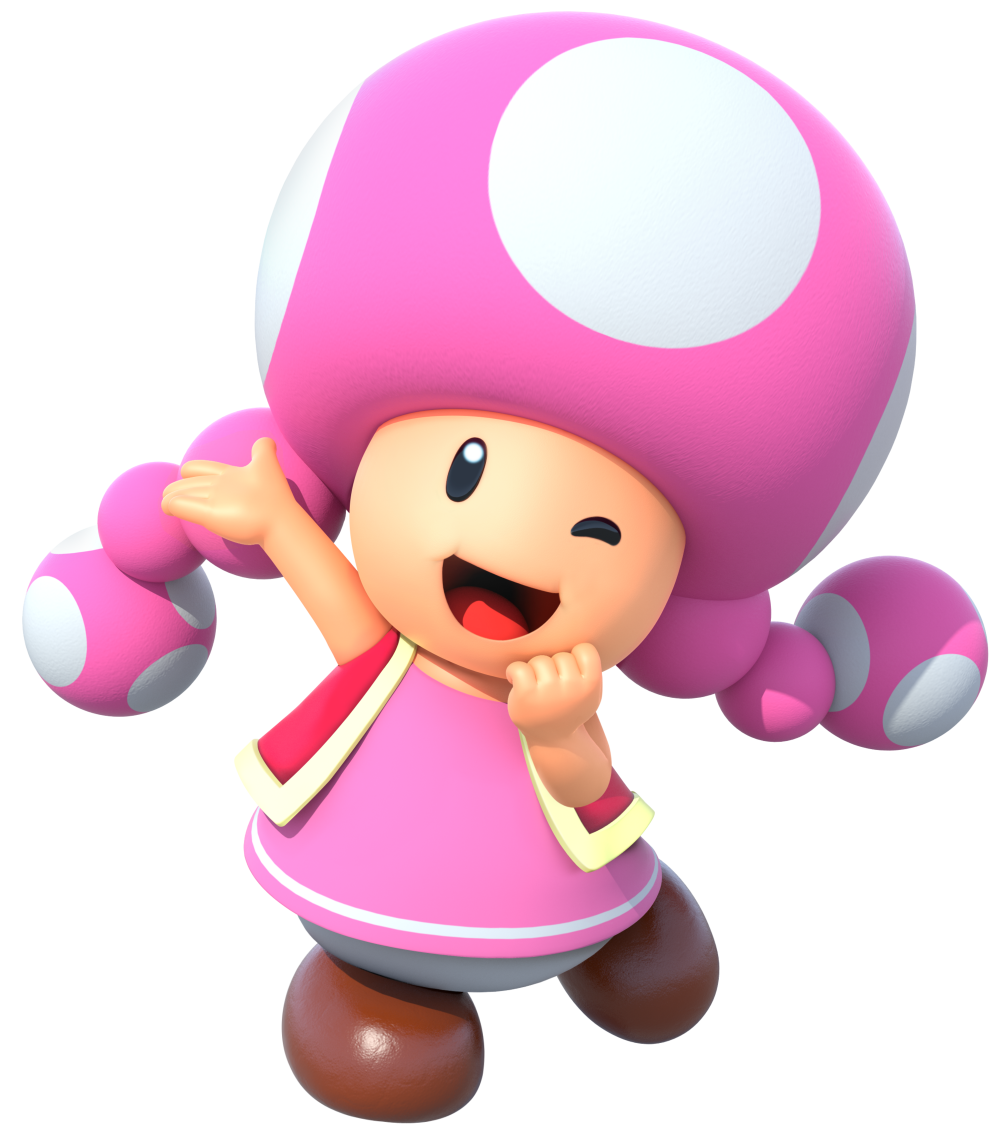 High Quality Happy Toadette Blank Meme Template