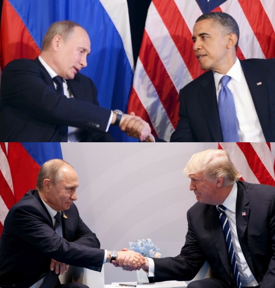 Putin defers to Obama, asserts dominance over Trump Blank Meme Template