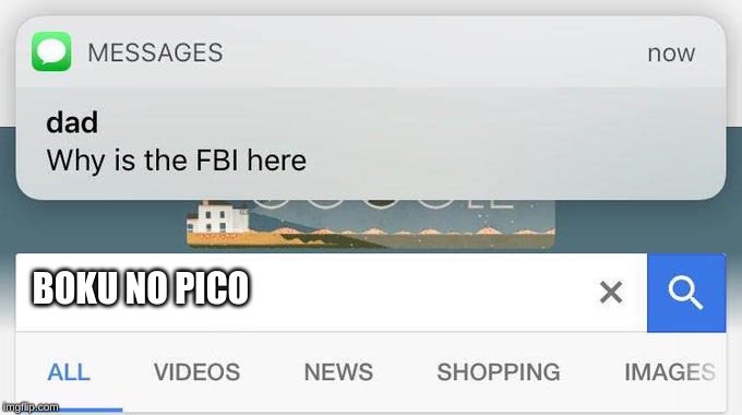 why is the FBI here? | BOKU NO PICO | image tagged in why is the fbi here | made w/ Imgflip meme maker