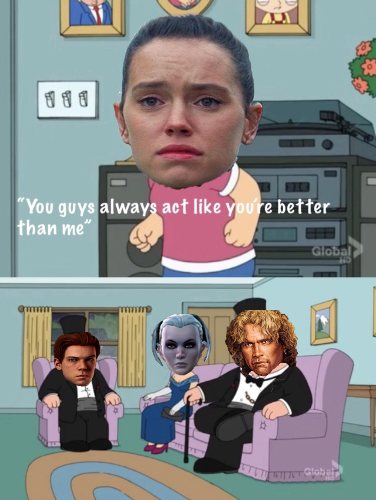 Star Wars protagonists Blank Meme Template